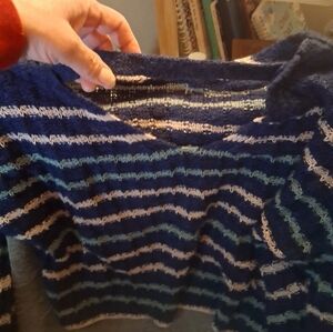 Striped Blue and White Sweater